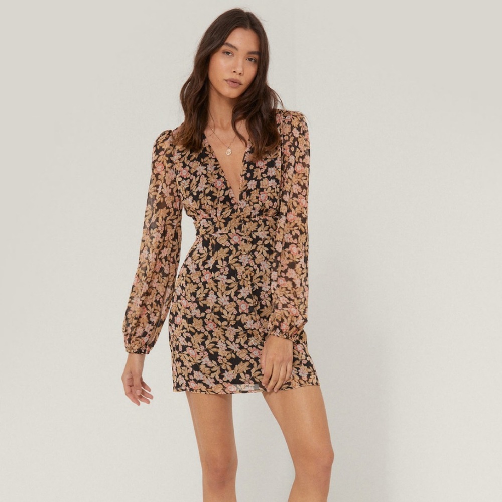 Nasty Gal floral dress